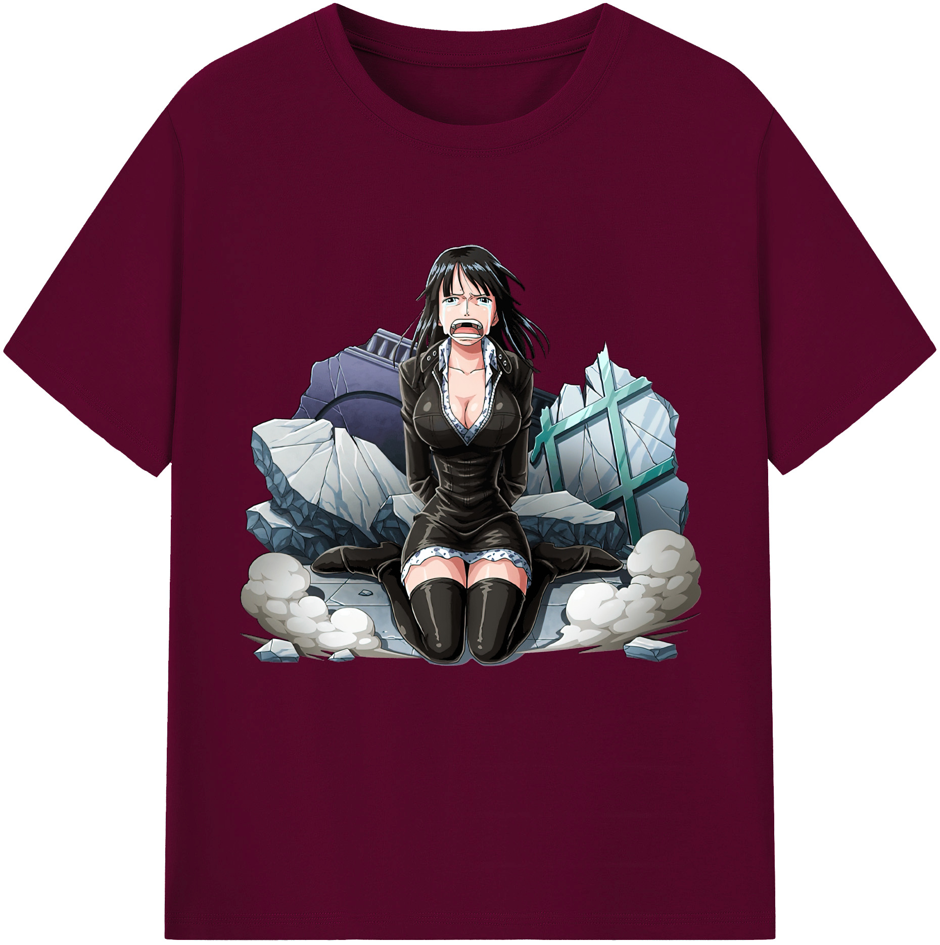 ワンピース ニコ・ロビン ONE PIECE Nico Robin レディースカジュアルプリントTシャツ（綿100％）